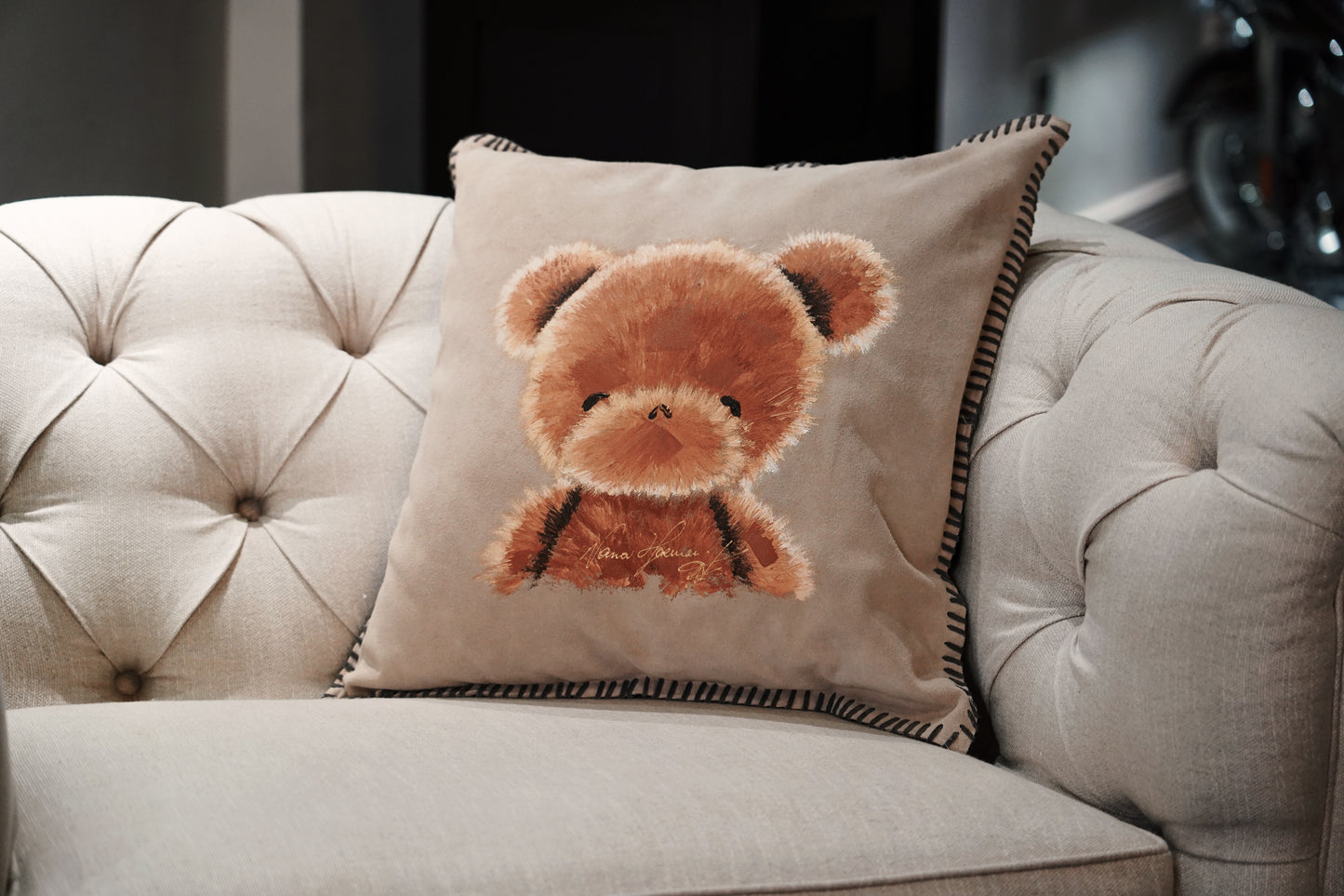 Hand-Painted Pillow